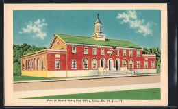 AK Union City, NJ, View Of United States Post Office  - Andere & Zonder Classificatie