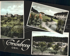 72128556 Gruenberg Hessen Burg Schwimmbad Camping Gruenberg - Altri & Non Classificati