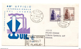 Italia 1959 U.I.L. Su Busta FDC Venetia Racc Con Annullo Di Arrivo - FDC