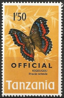 Tanzania 1973 - MI D 24 - YT S 24  ( Butterfly - Official ) MNH** - Tansania (1964-...)