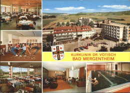 72128382 Bad Mergentheim Fliegeraufnahme Kurklinik Dr Voetisch Speisesaal Sporth - Bad Mergentheim