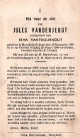 Jules Vanderjeugt (1905-1948) - Images Religieuses