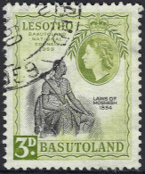 BASUTOLAND 1959 QEII 3d Black & Yellow-Olive, Basutoland National Council SG55 FU - 1933-1964 Kolonie Van De Kroon