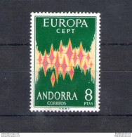 1972 ANDORRA SPAGNOLA, N. 64A  MNH** - Andere & Zonder Classificatie