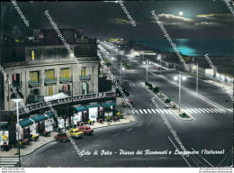 Bz401 Cartolina Lido Di Ostia Piazza Dei Ravennati E Lungomare Notturno Roma - Andere & Zonder Classificatie