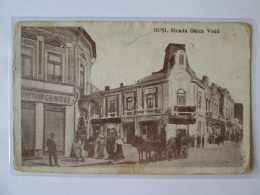 Rare! Romania-Husi:Rue Ghica Voda Carte Postale Voyage 1926/Ghica Voda Street 1926 Mailed Postcard - Roumanie