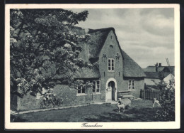 AK Norddorf Auf Amrum, Nordseebad, Friesenhaus Mit Schafen  - Autres & Non Classés