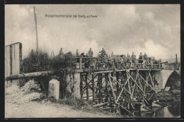 CPA Sivry A. D. Maas, Des Soldats Auf Der Kronprinzenbrücke  - Andere & Zonder Classificatie