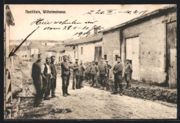 CPA Nantillois, Häuserpartie In Der Wilhelmstrasse Avec Des Soldats  - Sonstige & Ohne Zuordnung