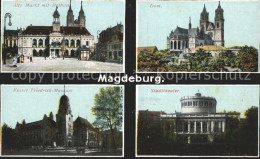 72126881 Magdeburg Markt Rathaus Dom Kaiser Friedrich Museum Stadttheater Magdeb - Maagdenburg