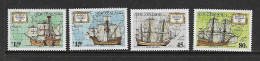 NOUVELLE-ZELANDE 1992 BATEAUX YVERT N°1159/1162 NEUF MNH** - Ships