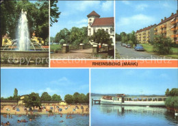 72126810 Rheinsberg Strassenpartie Strand  Rheinsberg - Zechlinerhütte