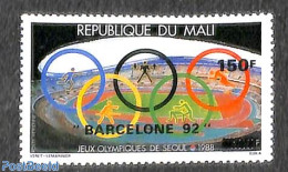 Mali 1992 150F On 400F, Stamp Out Of Set, Mint NH, Sport - Mali (1959-...)