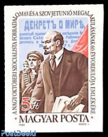 Hungary 1982 Russian October Revolution 1v Imperforated, Mint NH, History - Lenin - Russian Revolution - Ungebraucht