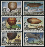 Central Africa 1983 Airships 6v, Mint NH, Transport - Balloons - Fesselballons