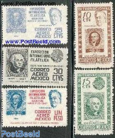 Mexico 1947 Cipex 5v, Mint NH, Stamps On Stamps - Stamps On Stamps