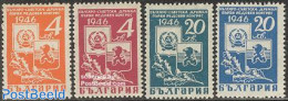 Bulgaria 1946 Russian Friendship 4v, Mint NH, History - Coat Of Arms - Europa Hang-on Issues - Ongebruikt