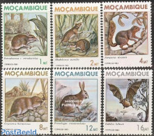 Mozambique 1983 Mammals 6v, Mint NH, Nature - Animals (others & Mixed) - Bats - Rabbits / Hares - Mosambik