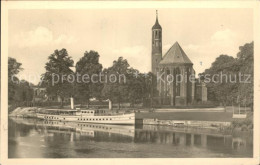 72126488 Brandenburg Havel Salzhof Mit Johanniskirche Dampfer Brandenburg - Brandenburg