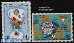 Oman 1984 Arab Football 2v, Mint NH, Sport - Football - Omán