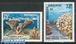 French Polynesia 1977 Corals 2v, Mint NH, Nature - Shells & Crustaceans - Neufs