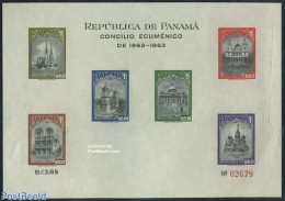 Panama 1964 Vatican Concile S/s, Mint NH, Religion - Churches, Temples, Mosques, Synagogues - Religion - Eglises Et Cathédrales