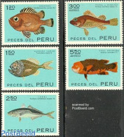 Peru 1972 Fish 5v, Mint NH, Nature - Fish - Fishes