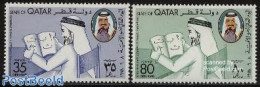 Qatar 1978 Education Day 2v, Mint NH, Science - Education - Qatar