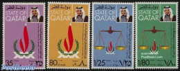 Qatar 1978 Human Rights 4v, Mint NH, History - Human Rights - Qatar