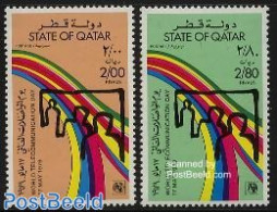 Qatar 1979 World Telecommunication Day 2v, Mint NH, Science - Telecommunication - Telekom