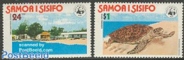 Samoa 1978 WWF 2v, Mint NH, Nature - Reptiles - Turtles - World Wildlife Fund (WWF) - Samoa