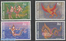 Thailand 1976 International Letter Week 4v, Mint NH, Fairytales - Contes, Fables & Légendes