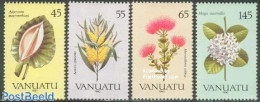 Vanuatu 1990 Flowers 4v, Mint NH, Nature - Flowers & Plants - Vanuatu (1980-...)