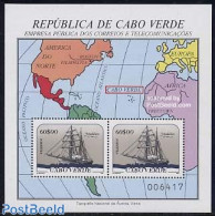 Cape Verde 1987 Ships S/s, Mint NH, Transport - Various - Ships And Boats - Maps - Ships