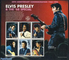 Ghana 1998 Elvis Presley 6v M/s, Mint NH, Performance Art - Elvis Presley - Music - Popular Music - Elvis Presley