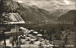 72126449 Garmisch-Partenkirchen Kreuzberghaus Gegen Karwendel Brunnsteinspitze T - Garmisch-Partenkirchen