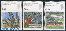 Greenland 2006 Mixed Issue 3v (Artic Station, Earliest Life), Mint NH, History - Science - Various - Archaeology - Geo.. - Neufs