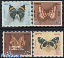 Nepal 1974 Butterflies 4v, Mint NH, Nature - Butterflies - Népal