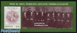 Lithuania 1998 Independence Day S/s, Mint NH - Litauen