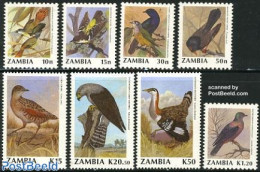 Zambia 1990 Birds 8v, Mint NH, Nature - Birds - Zambia (1965-...)