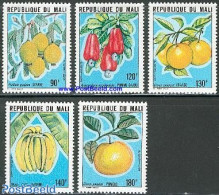 Mali 1980 Fruits 5v, Mint NH, Nature - Fruit - Frutas