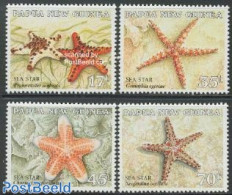 Papua New Guinea 1987 Starfish 4v, Mint NH, Nature - Shells & Crustaceans - Maritiem Leven