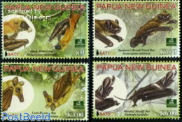 Papua New Guinea 2009 Bats 4v, Mint NH, Nature - Animals (others & Mixed) - Bats - Papoea-Nieuw-Guinea