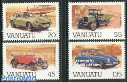 Vanuatu 1987 Automobiles 4v (Datsun,Ford,Unic,Citroen DS), Mint NH, Transport - Automobiles - Aircraft & Aviation - Cars