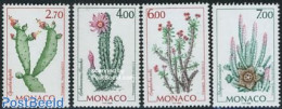 Monaco 1998 Cacti 4v, Mint NH, Nature - Cacti - Flowers & Plants - Ungebraucht