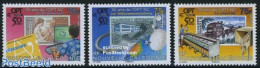 New Caledonia 2008 50 Years OPT 3v, Mint NH, Nature - Science - Transport - Horses - Computers & IT - Telecommunicatio.. - Unused Stamps