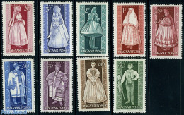 Hungary 1963 Costumes 9v, Mint NH, Various - Costumes - Nuevos