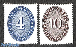 Germany, Empire 1933 On Service 2v, Mint NH - Dienstzegels
