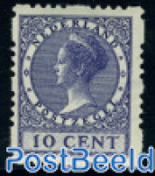 Netherlands 1928 10c, 4-side Syncoperf. Stamp Out Of Set, Mint NH - Ungebraucht