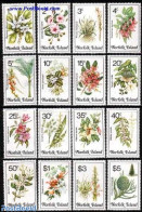 Norfolk Island 1984 Definitives, Flowers 16v, Mint NH, Nature - Flowers & Plants - Trees & Forests - Rotary, Lions Club